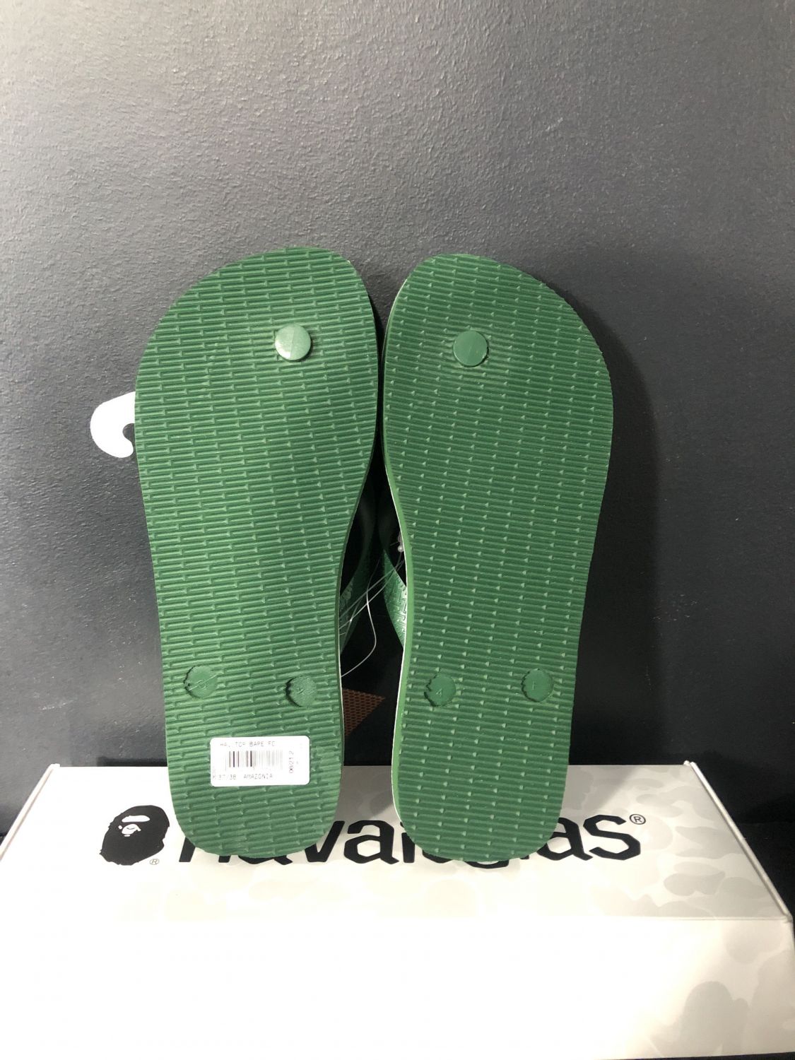 A Bathing Ape Havaianas Green Camo